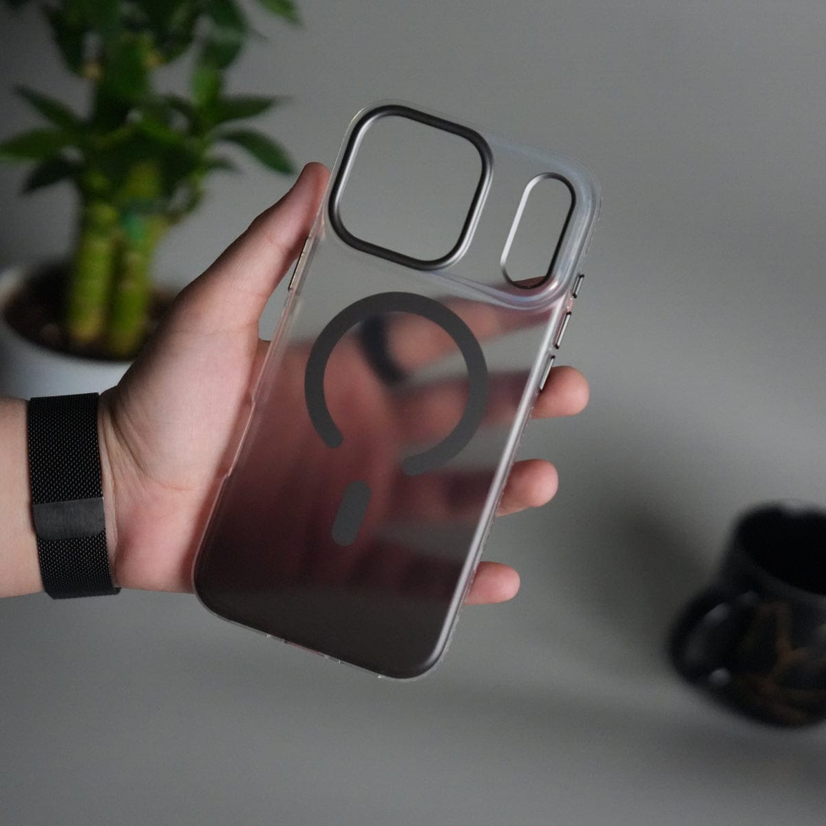 iPhone 17 Pro Dual Color Shade Smoke Matte MagSafe Case Cover