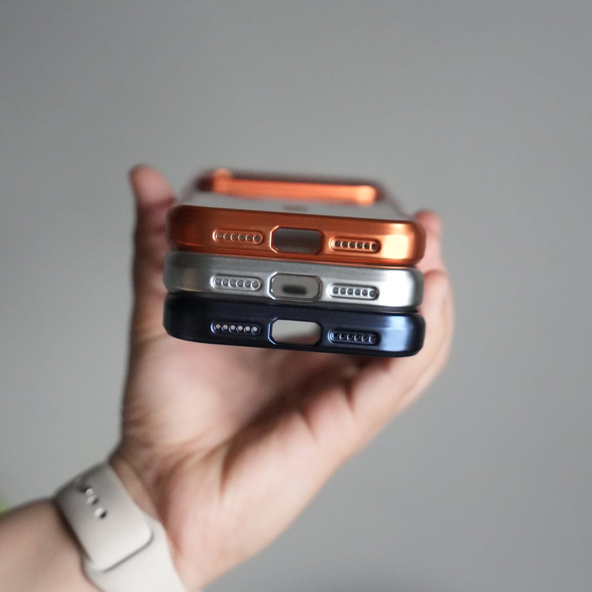 iPhone 17 Pro Max Electroplated Frame Transparent Magsafe Case