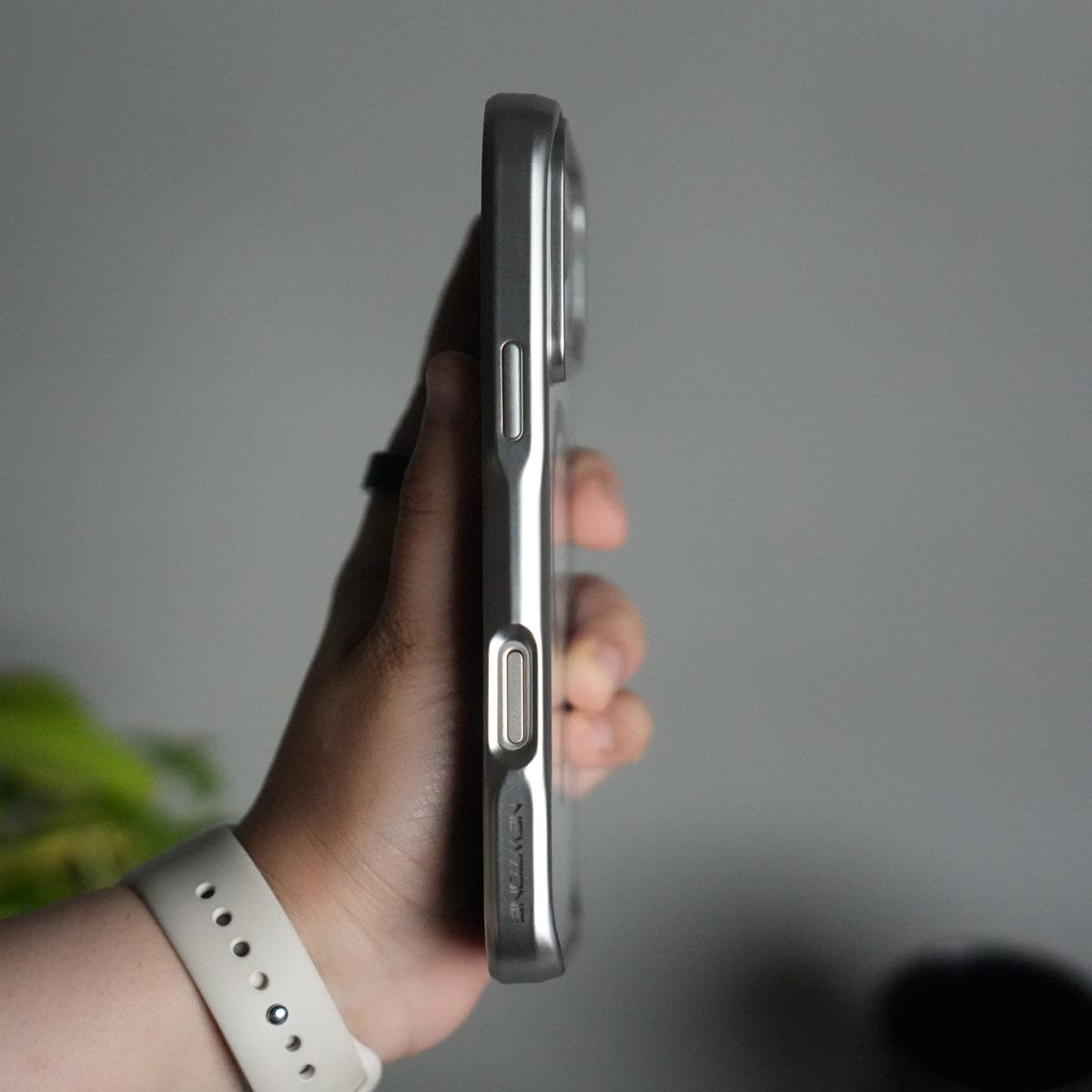 iPhone 17 Pro Max Electroplated Frame Transparent Magsafe Case