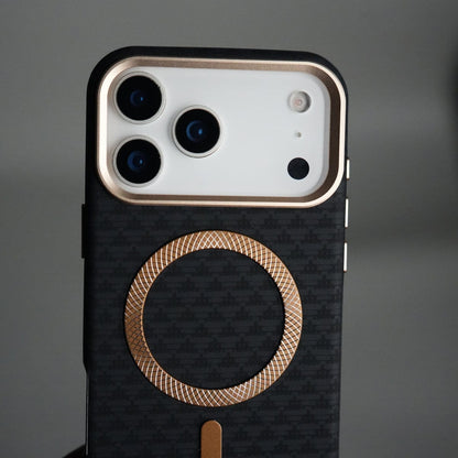 iPhone 17 Pro Elite Leather-Texture Case Cover