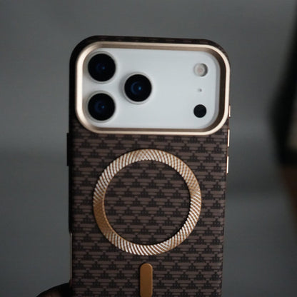 iPhone 17 Pro Elite Leather-Texture Case Cover