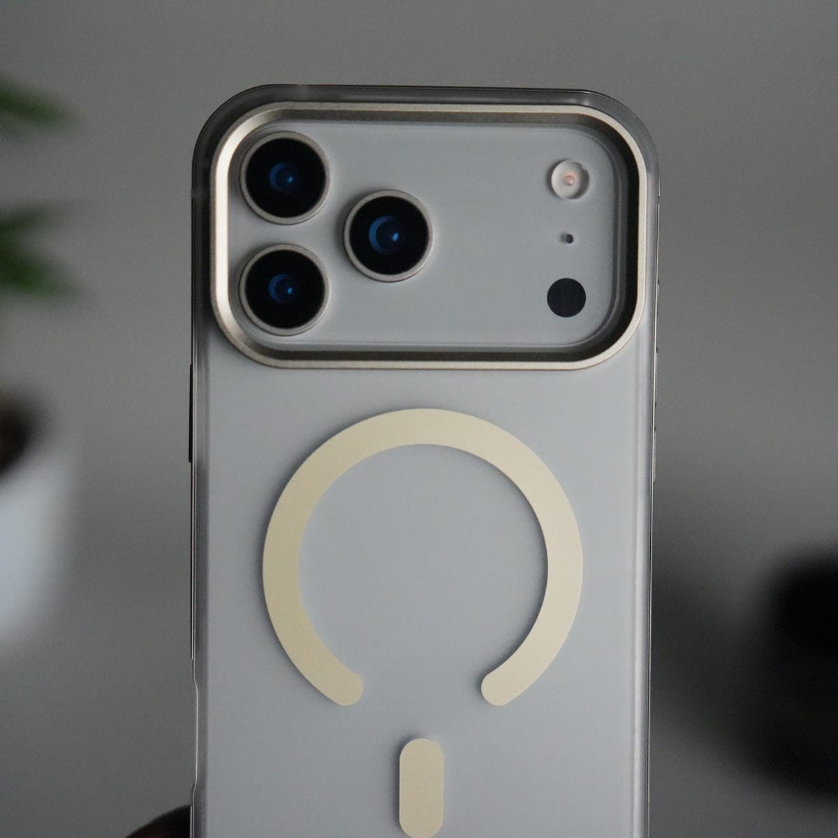 iPhone 17 Pro Max Frosted Magnetic Case | Aluminum Frame with MagSafe Ring & Metal Camera Guard