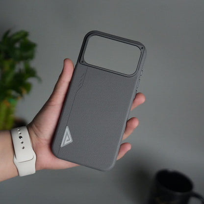 iPhone 17 Pro Leather Texture MagSafe PVC NUIU Case With Metal Camera Bump