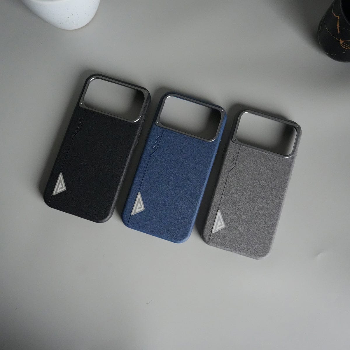 iPhone 17 Pro Max Leather Texture MagSafe PVC NUIU Case With Metal Camera Bump
