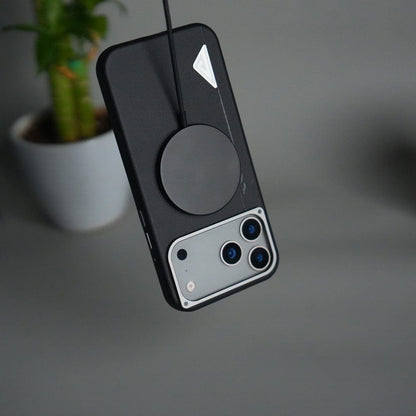 iPhone 17 Pro Leather Texture MagSafe PVC NUIU Case With Metal Camera Bump