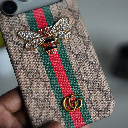 iPhone 17 Pro Luxury 3D BEE Stripe Design Case Cover