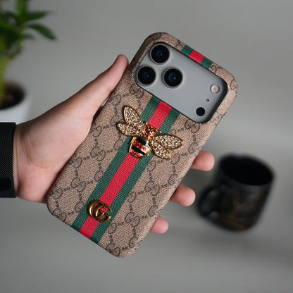 iPhone 17 Pro Luxury 3D BEE Stripe Design Case Cover