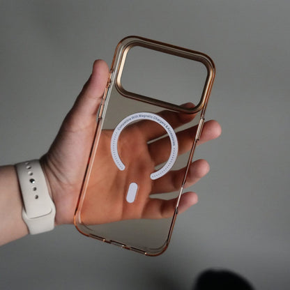 iPhone 17 Pro Luxury Diamond MagSafe Case | Crystal Clear Back Cover with Rhinestone Metal Camera Guard