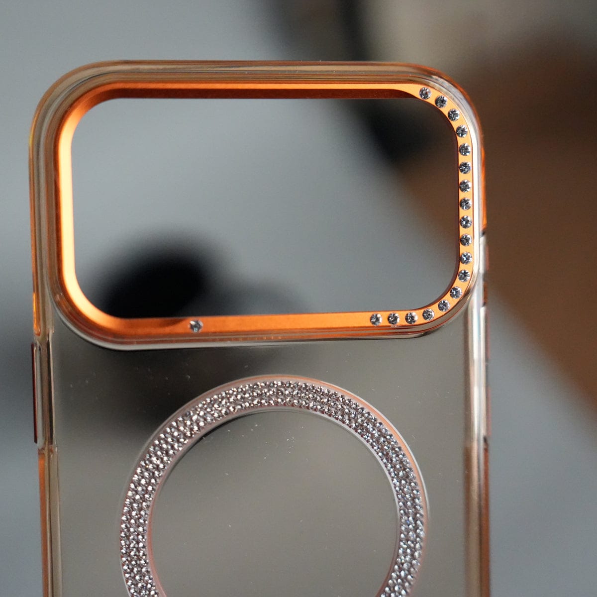 iPhone 17 Pro Luxury Diamond MagSafe Case | Crystal Clear Back Cover with Rhinestone Metal Camera Guard