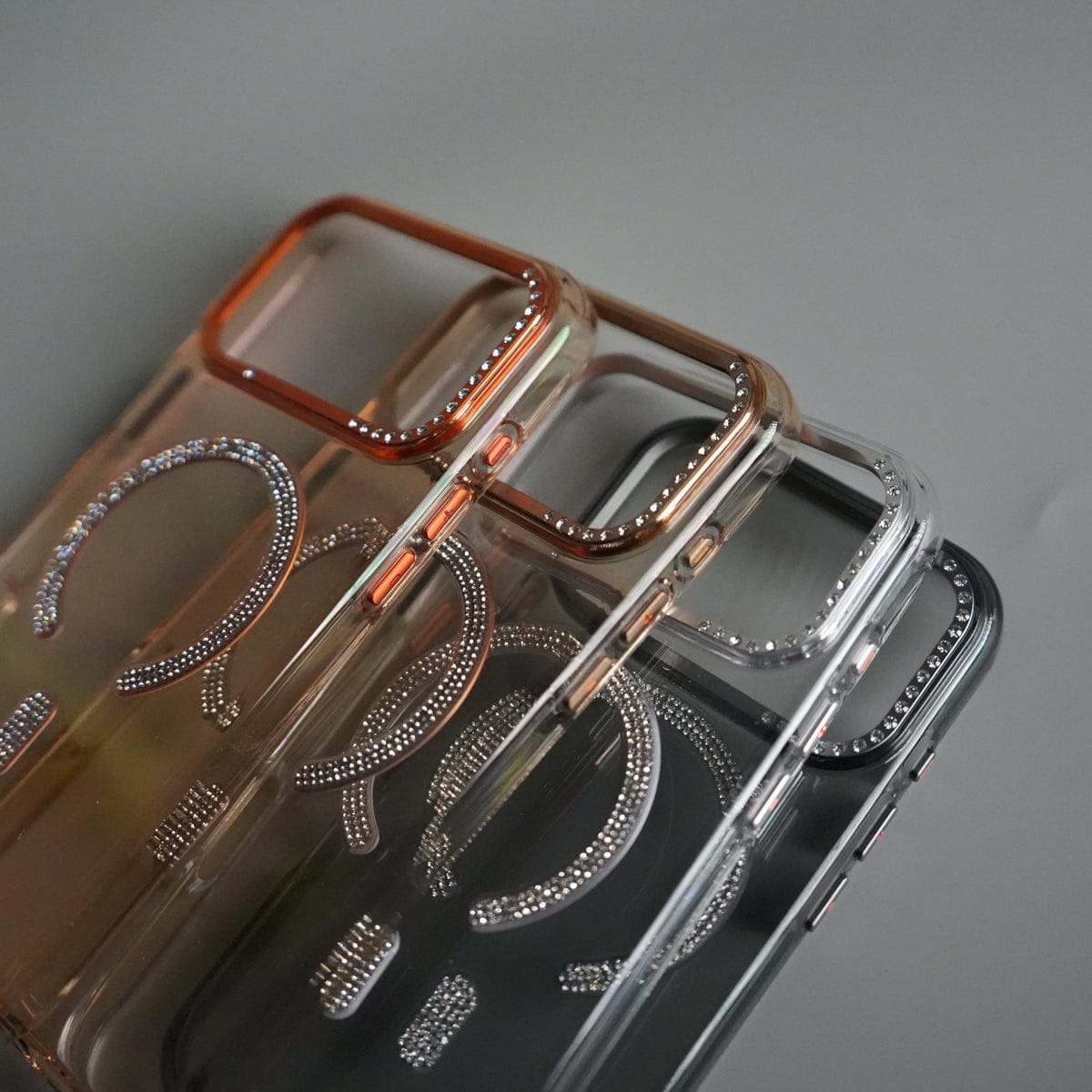 iPhone 17 Pro Luxury Diamond MagSafe Case | Crystal Clear Back Cover with Rhinestone Metal Camera Guard