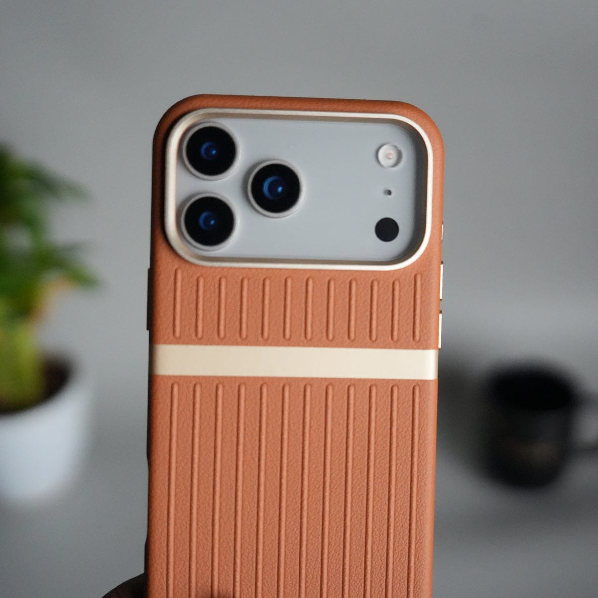 iPhone 17 Pro MagSafe Case | Premium Suitcase Textured Grip Cover with Metal Camera Bumper