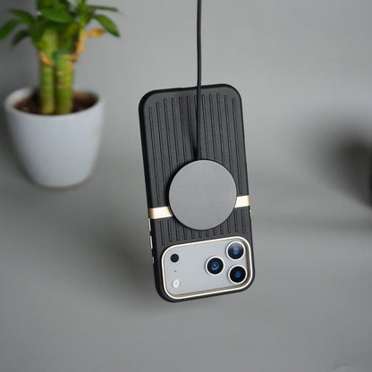 iPhone 17 Pro Max MagSafe Case | Premium Suitcase Textured Grip Cover with Metal Camera Bumper