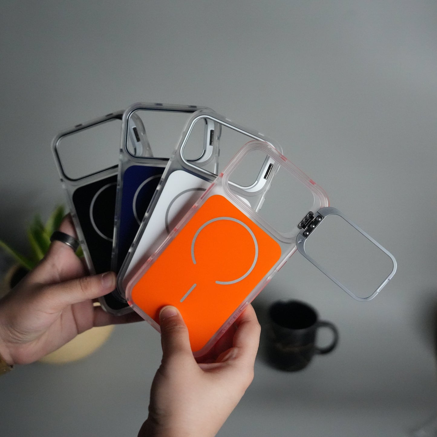 iPhone 17 Pro Max MagSafe Case with Metal Camera Stand | Slim & Shockproof Protection