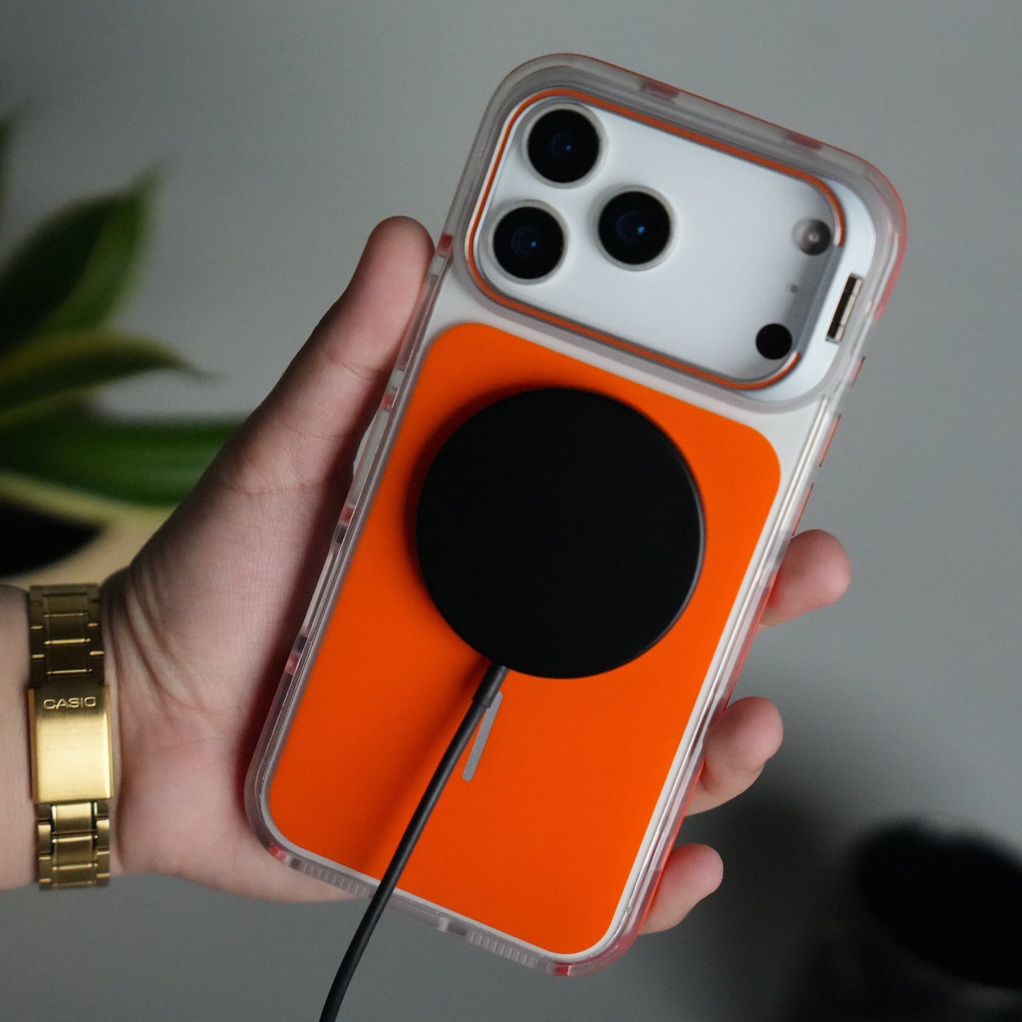 iPhone 17 Pro MagSafe Case with Metal Camera Stand | Slim & Shockproof Protection