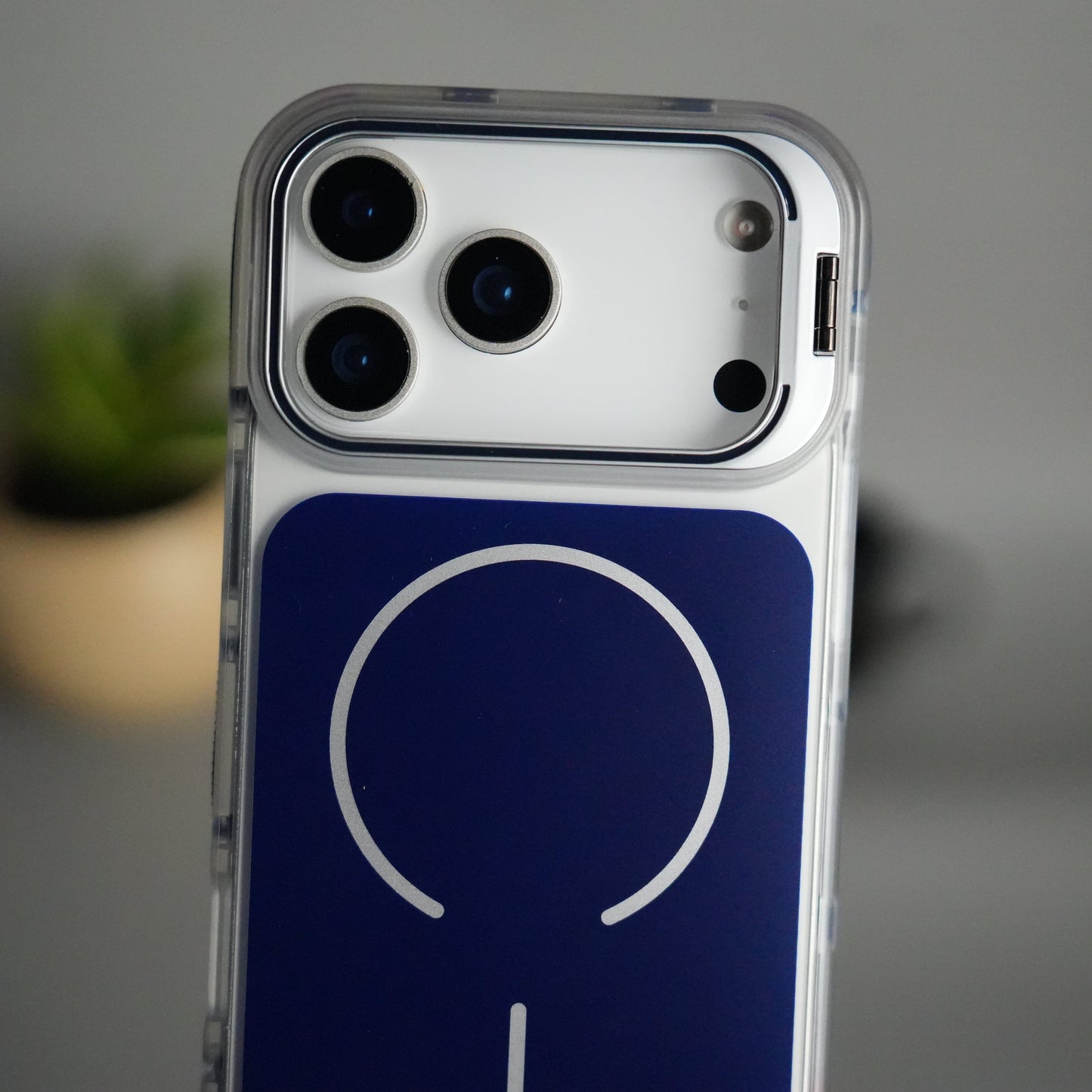 iPhone 17 Pro MagSafe Case with Metal Camera Stand | Slim & Shockproof Protection