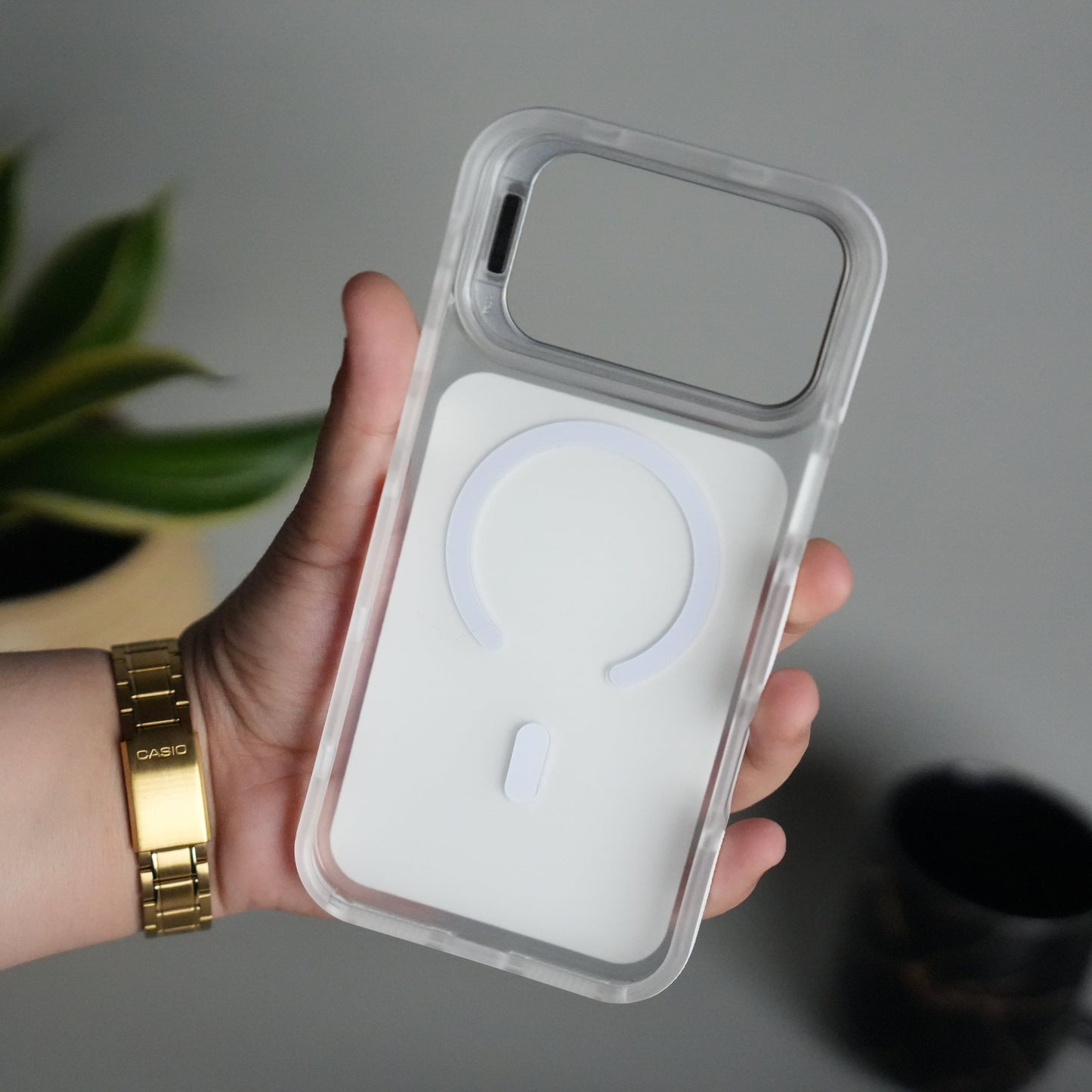 iPhone 17 Pro MagSafe Case with Metal Camera Stand | Slim & Shockproof Protection