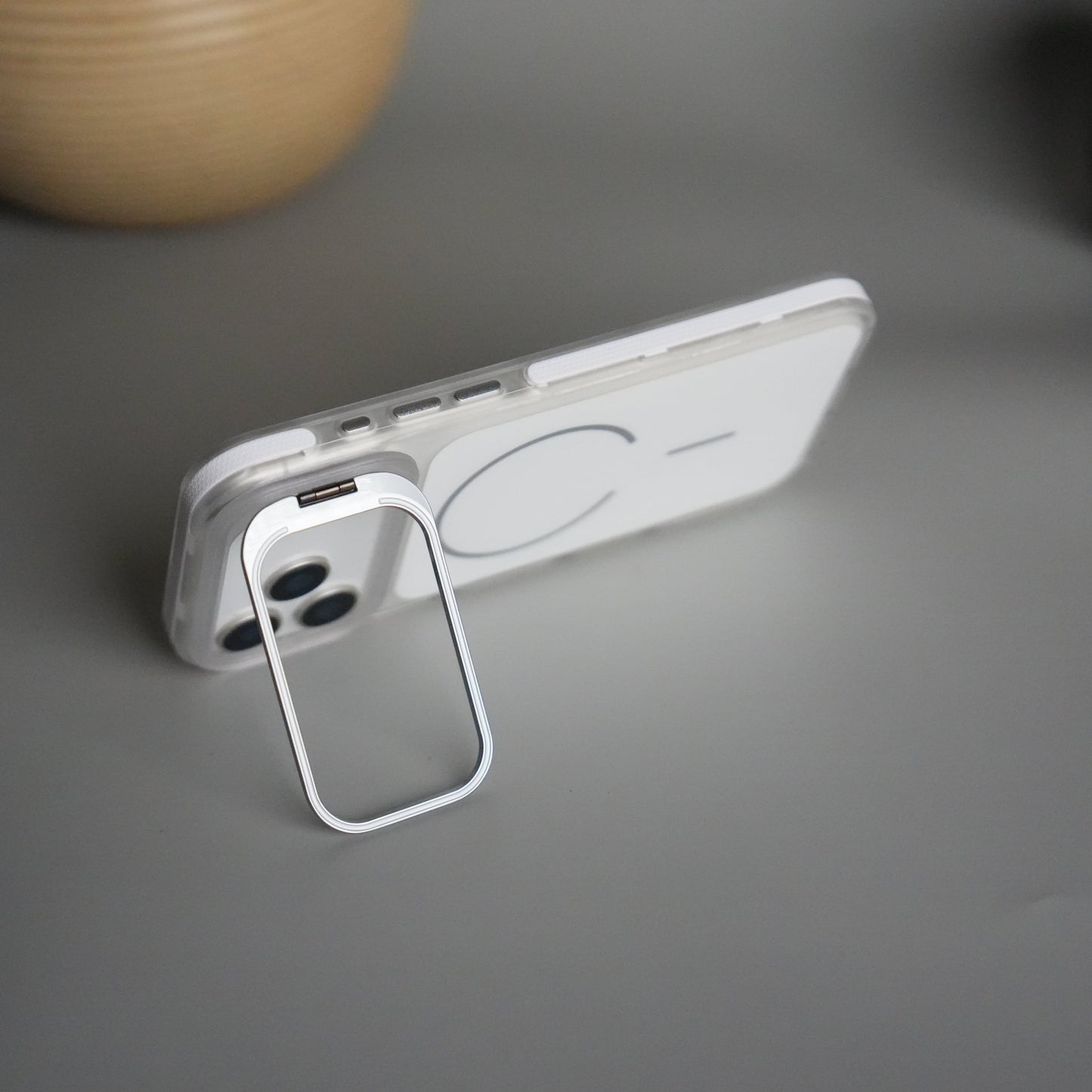 iPhone 17 Pro MagSafe Case with Metal Camera Stand | Slim & Shockproof Protection