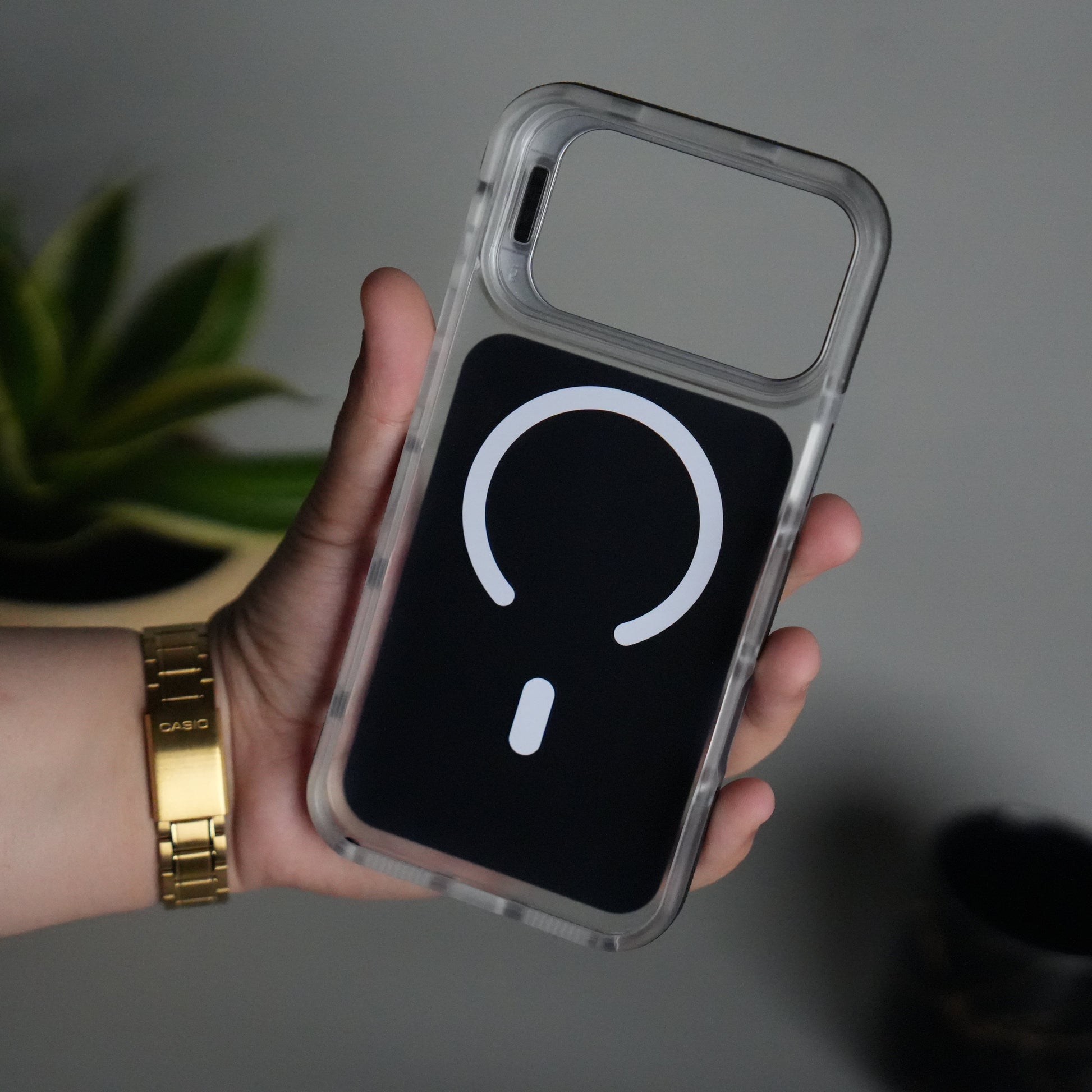 iPhone 17 Pro MagSafe Case with Metal Camera Stand | Slim & Shockproof Protection