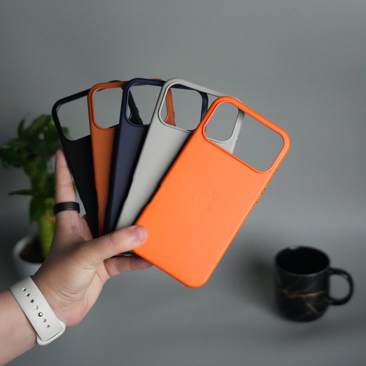 iPhone 17 Pro MagSafe PU Leather Back Cover | Premium PU Leather | Slim & Elegant Hard Case