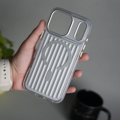 iPhone 17 Pro MagSafe Suitcase Design Case | Shiny Texture Back Cover