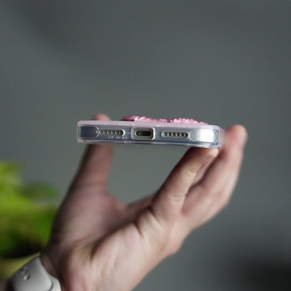 iPhone 17 Pro Max Marble Design Case | Luxury Rhinestone Camera Frame & 3D Diamond Bow Cover