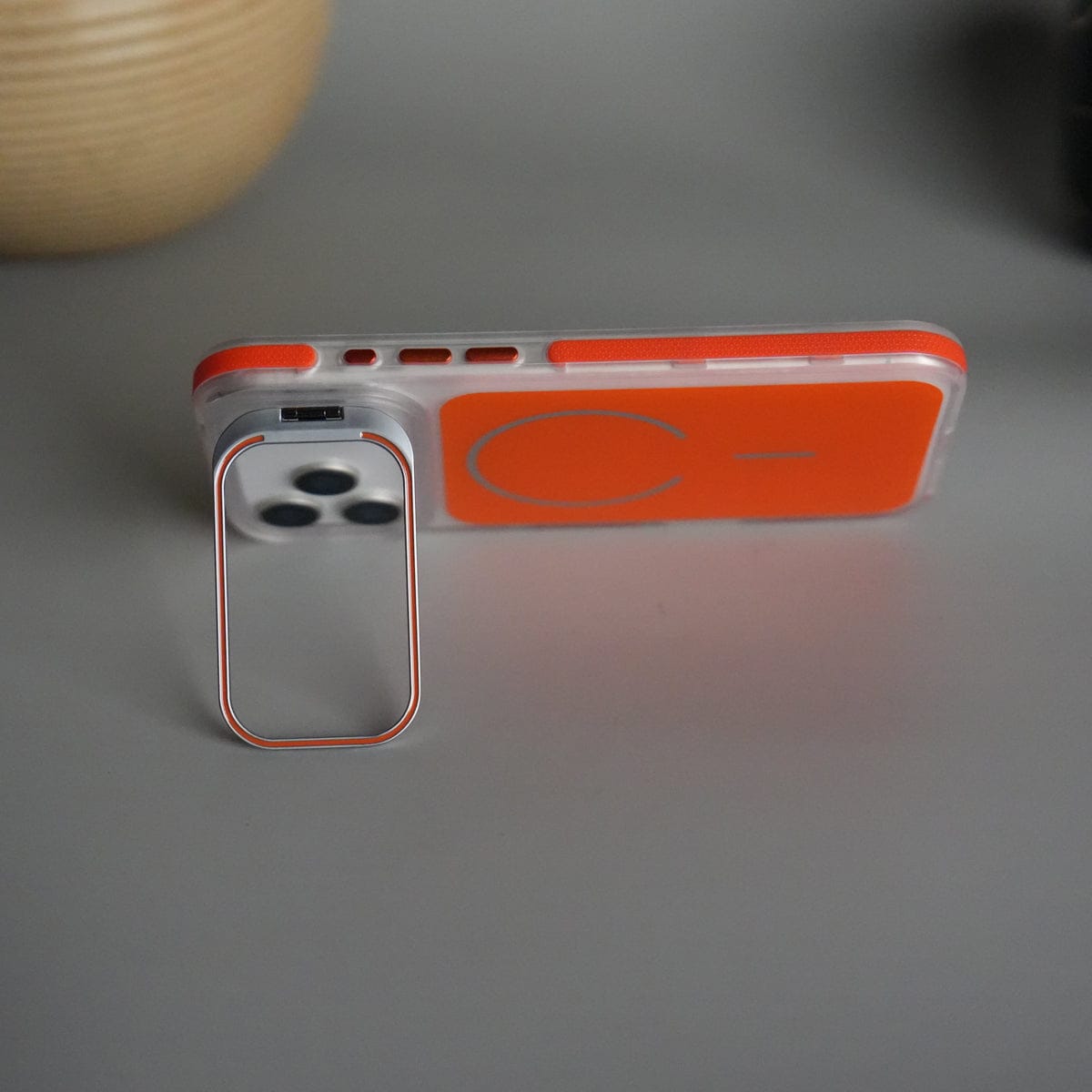 iPhone 17 Pro Matte Finish MagSafe Case with Ultra-Slim Metal Kickstand