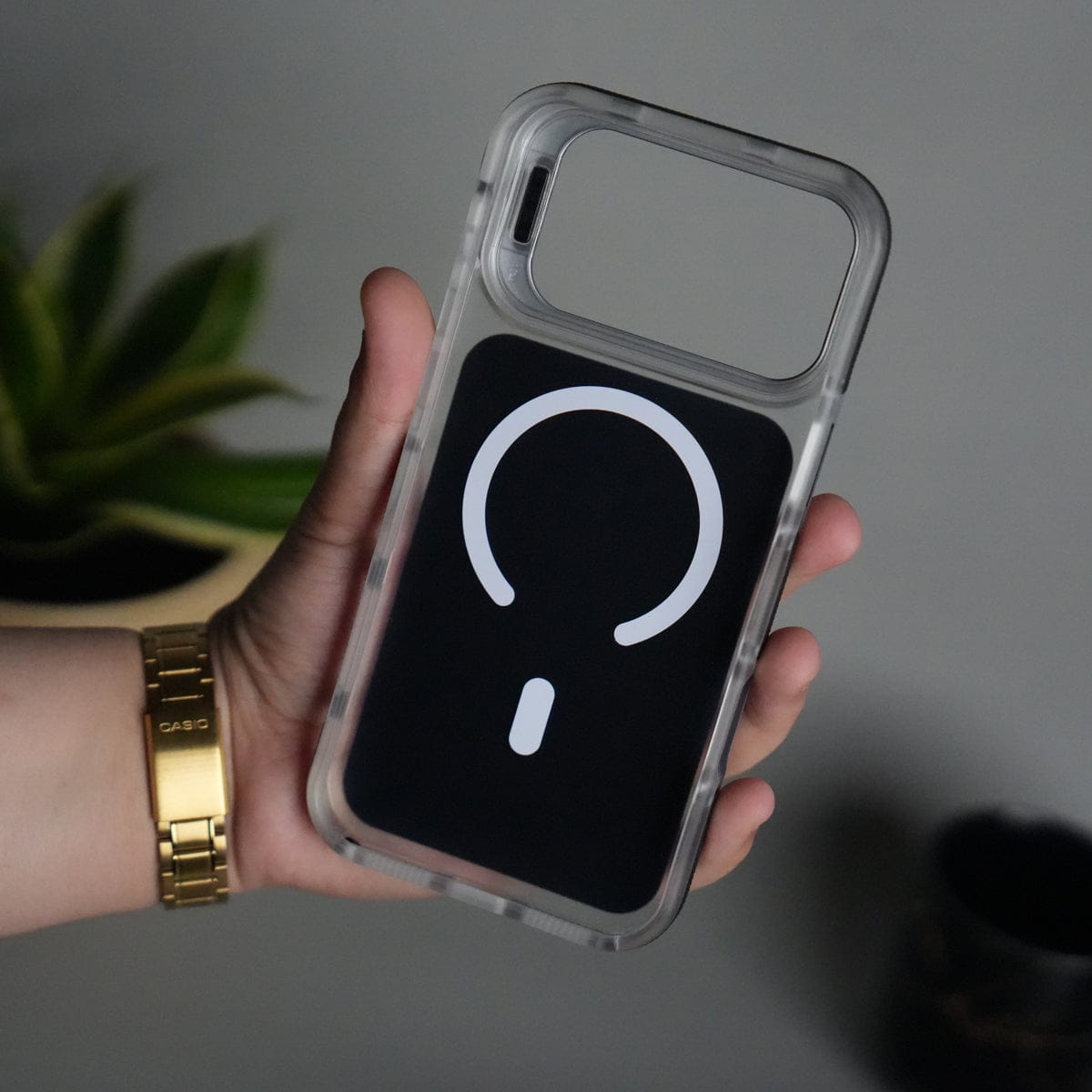 iPhone 17 Pro Matte Finish MagSafe Case with Ultra-Slim Metal Kickstand