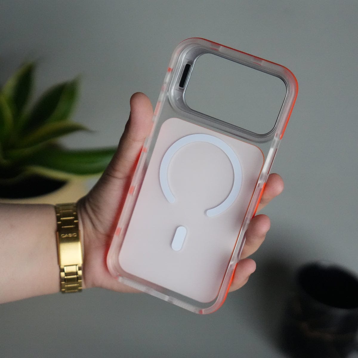 iPhone 17 Pro Matte Finish MagSafe Case with Ultra-Slim Metal Kickstand