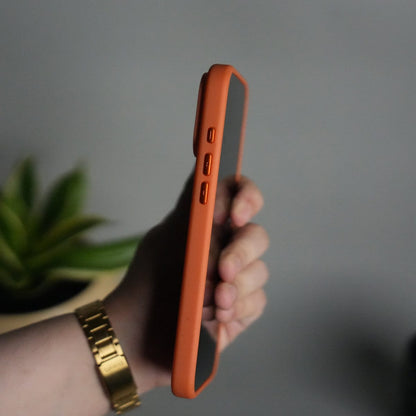 iPhone 17 Pro Matte Shockprof Case with Metal 360° Kickstand