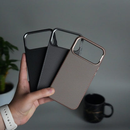 iPhone 17 Pro Metal Camera Ring Carbon Fiber Design MagSafe Cover