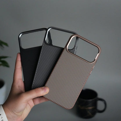 iPhone 17 Pro Metal Camera Ring Carbon Fiber Design MagSafe Cover