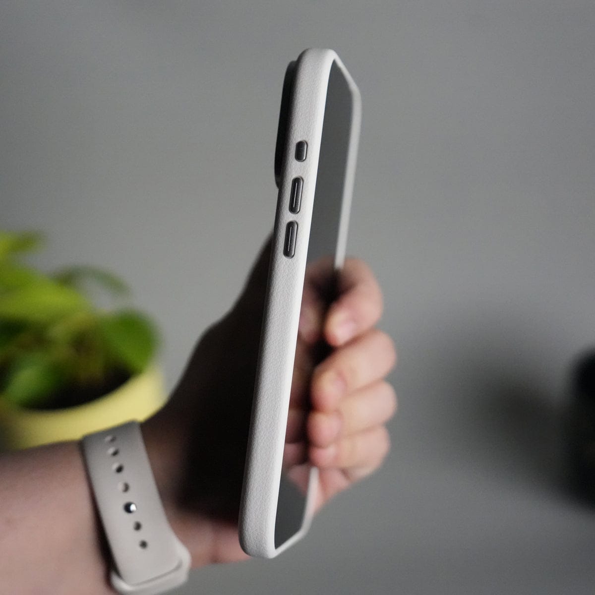 iPhone 17 Pro PU Leather Case with Metal Camera Frame & Built-in MagSafe Back Cover