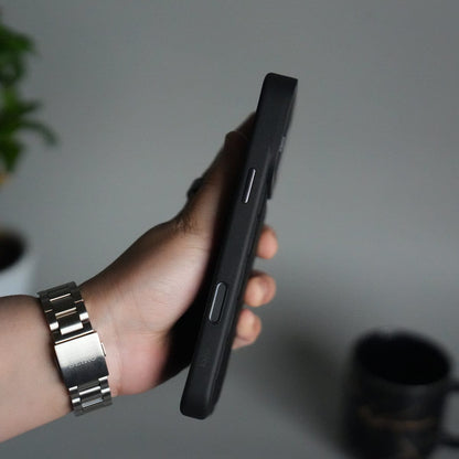 iPhone 17 Pro PUFF Leather Metallic Camera Frame Case Cover
