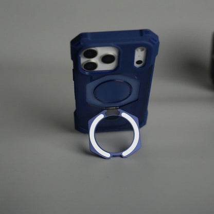 iPhone 17 Pro – Rugged Armor MagSafe Case with Metal Kickstand