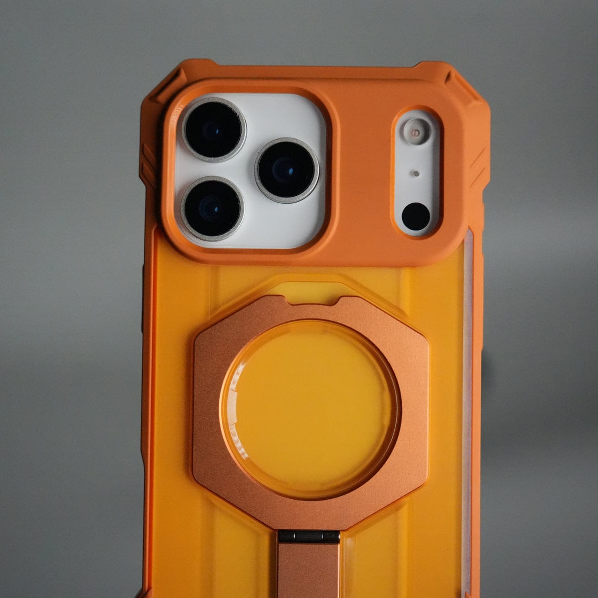 iPhone 17 Pro – Rugged Armor MagSafe Case with Metal Kickstand