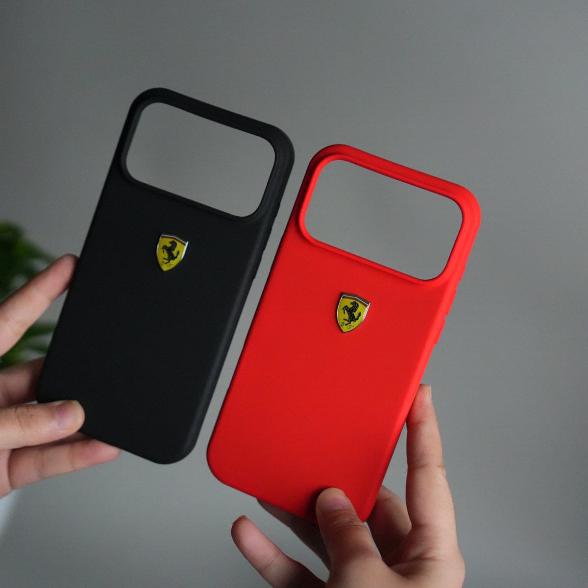 iPhone 17 Pro Max Sports Car Logo Liquid Silicone Case Cover