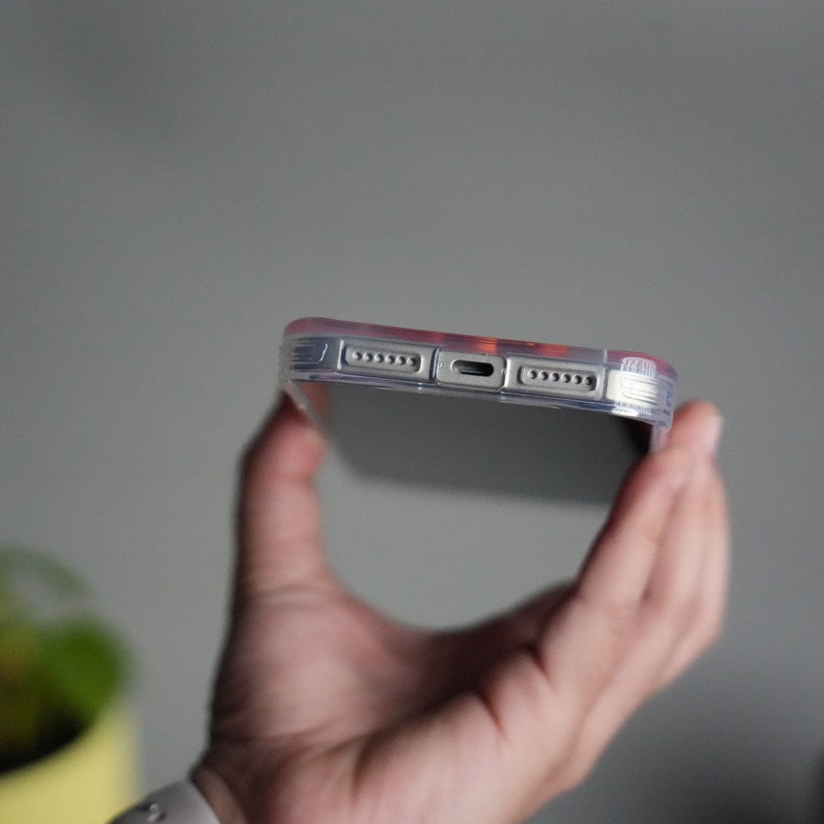 iPhone 17 Pro TechLine Transparent MagSafe Case with Metal Camera Bump Back Cover