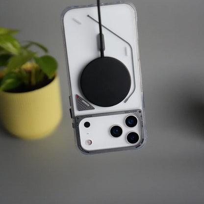 iPhone 17 Pro TechLine Transparent MagSafe Case with Metal Camera Bump Back Cover