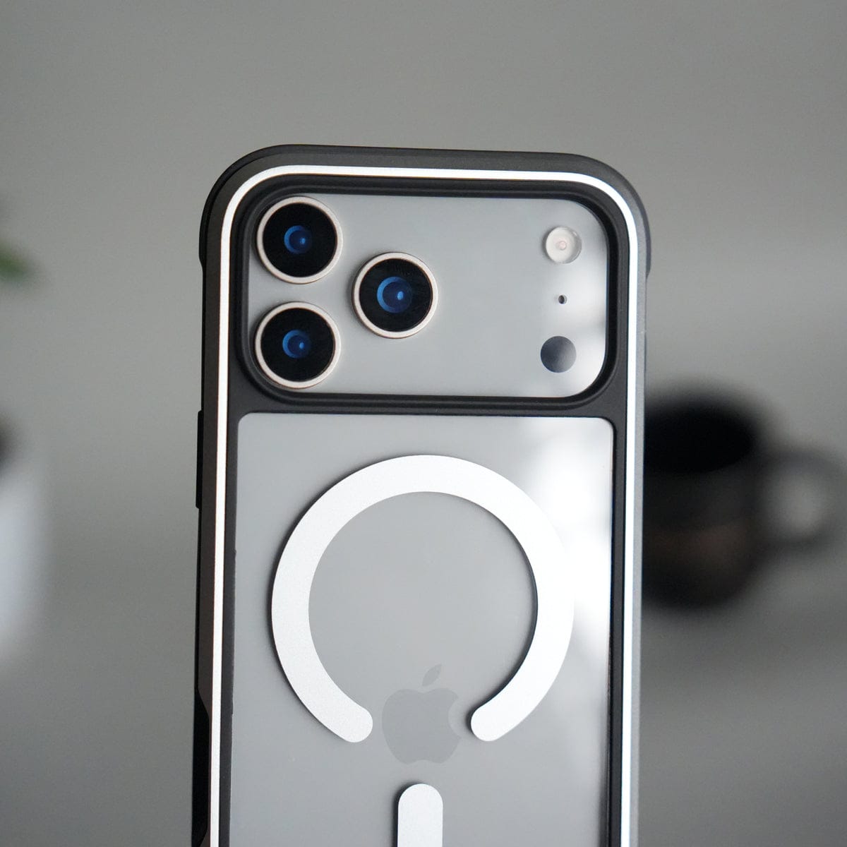 iPhone 17 Pro Transparent MagSafe Bumper Case | Metal Frame Shockproof Cover | Slim Crystal Clear Back