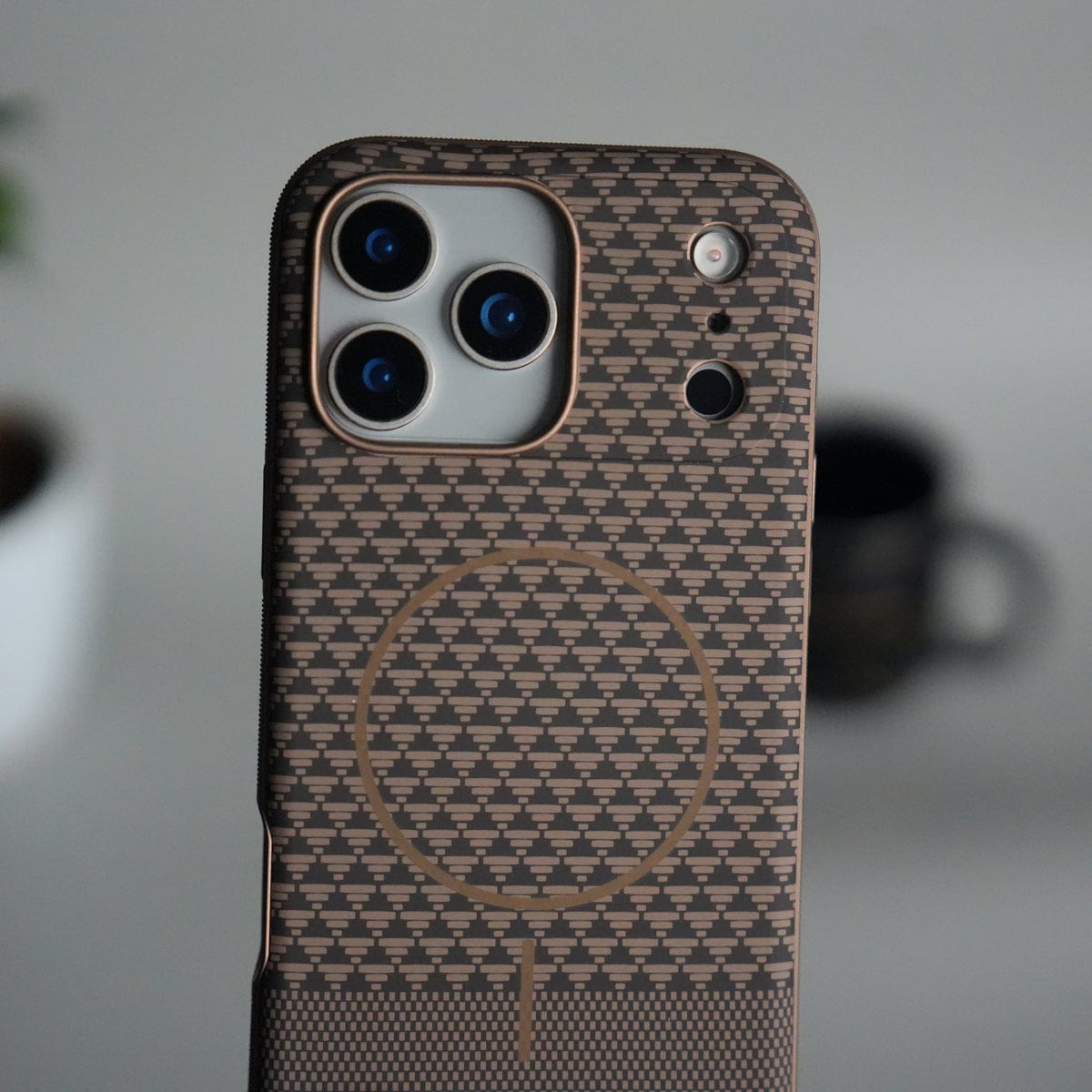 iPhone 17 Pro Max Woven Pattern MagSafe Case for  | Textured Grip | Shockproof Protection