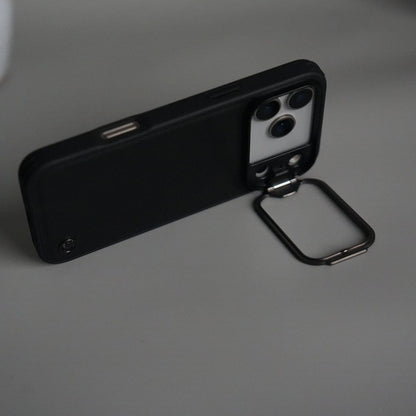 iPhone 17 Series Camera Protector Case | Sliding Metal Lens Cover | Shockproof Back Cover with Built-In Kickstand