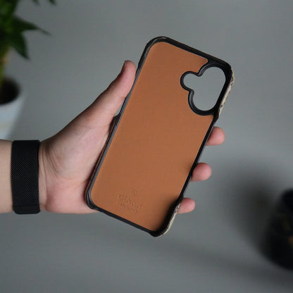 iPhone 17 Series GG Fashion Green Red Stripe Cover | BEIGE