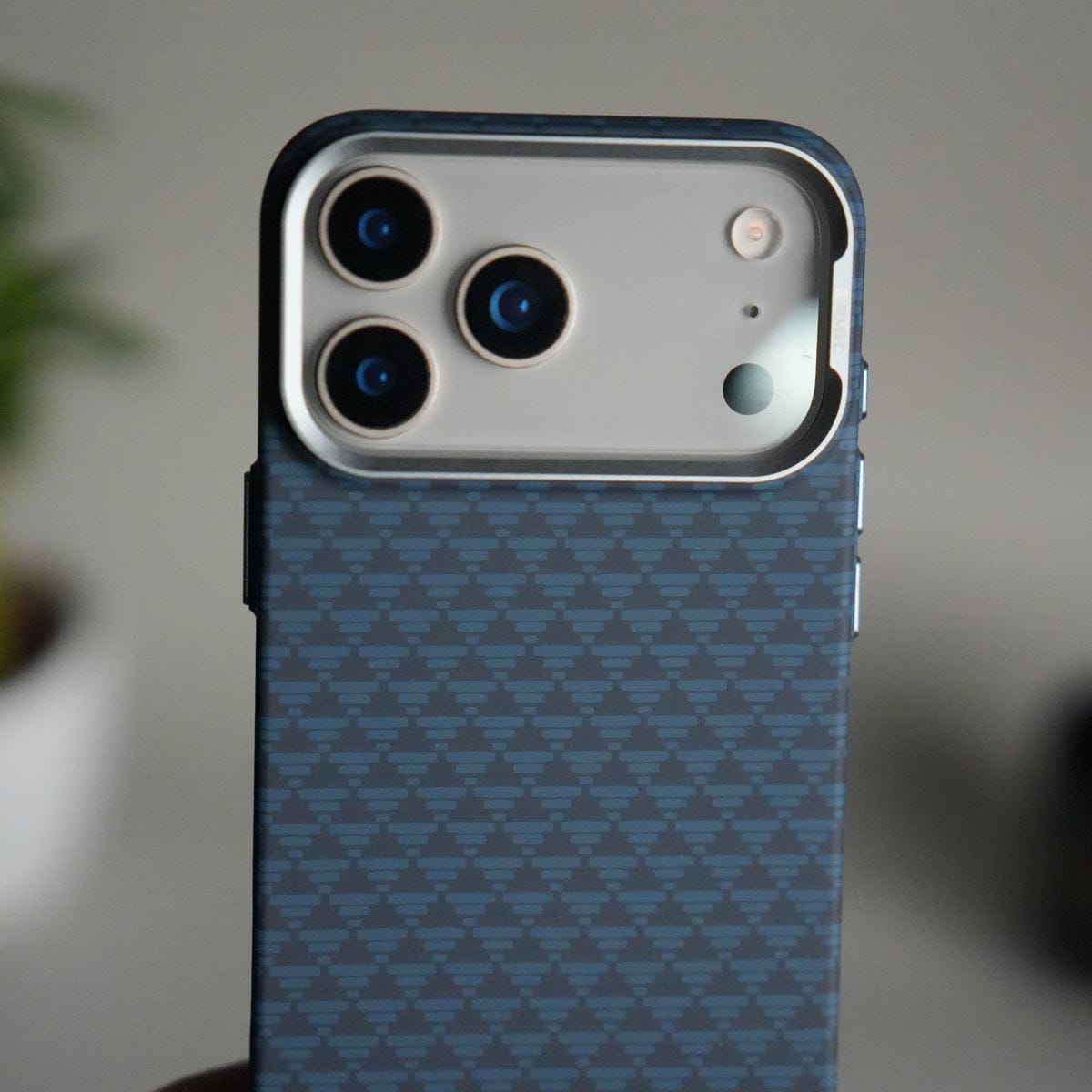 iPhone 17 Series Houndstooth Pattern Case | Slim Hard Back Cover | Matte Finish Protective Case with MagSafe