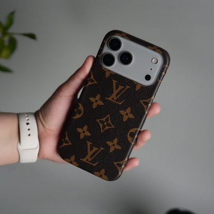 iPhone 17 Series Luxury Full PU Leather Designer Case Cover