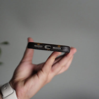 iPhone 17 Series Luxury Full PU Leather Designer Case Cover