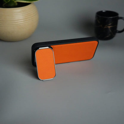 iPhone 17 Series Metal Camera Cap Stand Case Cover | ORANGE