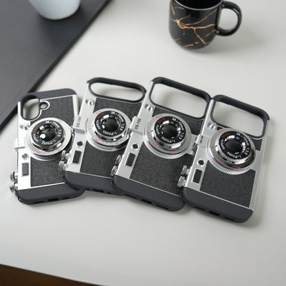 iPhone 17 Series Retro Camera Design Case with Lanyard | Shockproof Protective Cover