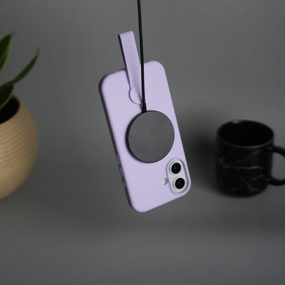 iPhone 17 Silicone Case | Magnetic Ring | Silicone Rotating Grip Strap Cover