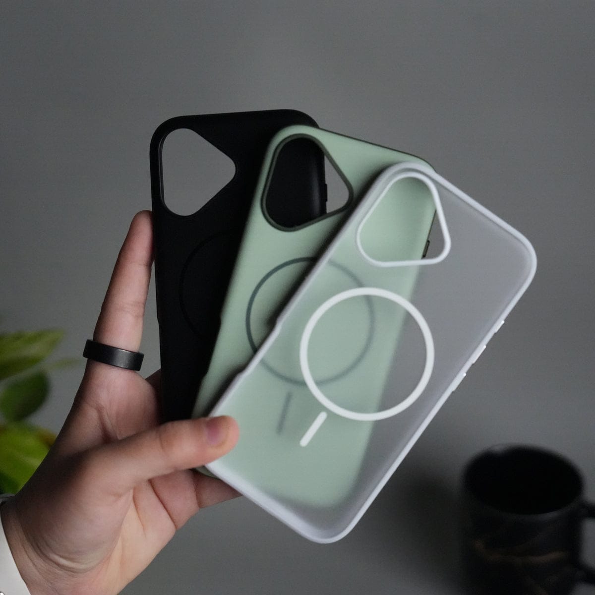 iPhone 17 Soft Touch MagSafe Case | Matte Finish with Color Camera Frame