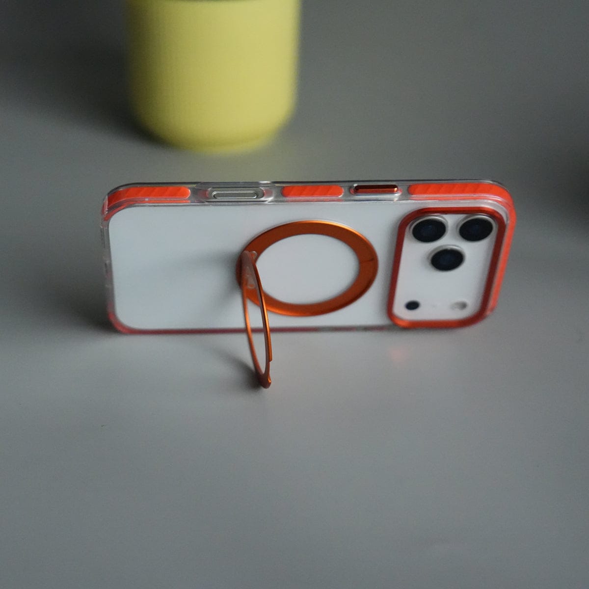 iPhone 17 Pro ClearShield Metal Ring Stand MagSafe Case Cover